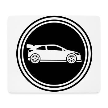 Coureur automobile - Tapis de souris (format paysage) - blanc - Devant