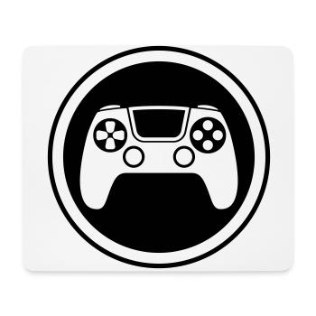 Contrôleur de symbole de manette de jeu - Tapis de souris (format paysage) - blanc - Devant
