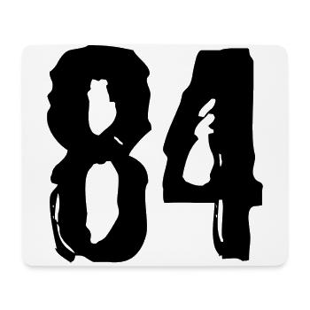 84 number jersey - Mouse Pad (horizontal) - white - Front