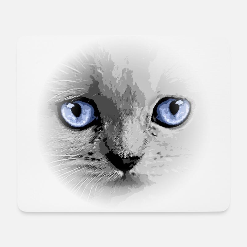Kitty Kätzchen Katze - Mousepad (Querformat) - Weiß