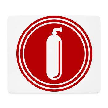 Sauerstoff Tauchen symbol - Mousepad (Querformat) - Weiß - Vorne