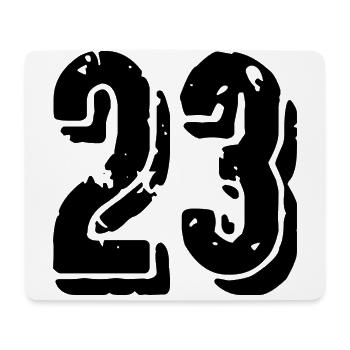 23 number jersey - Mouse Pad (horizontal) - white - Front