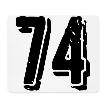 74 number jersey - Mouse Pad (horizontal) - white - Front