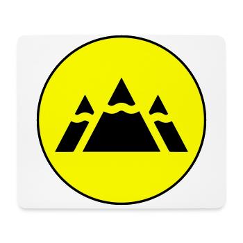 Berge - Mousepad (Querformat) - Weiß - Vorne