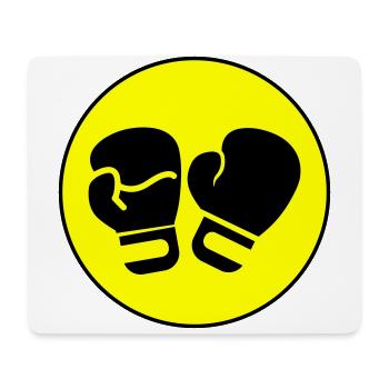 Symbole des gants de boxe - Tapis de souris (format paysage) - blanc - Devant