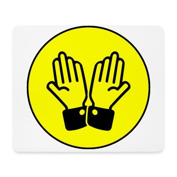 Hände Beten Kreis - Mousepad (Querformat) - Weiß - Vorne