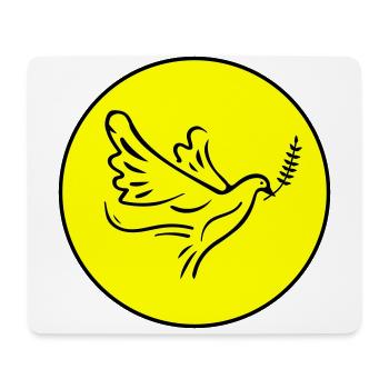 Pigeon Circle - Mouse Pad (horizontal) - white - Front