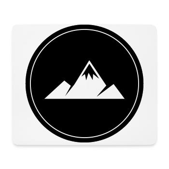 Berge Kreis - Mouse Pad (horizontal) - white - Front