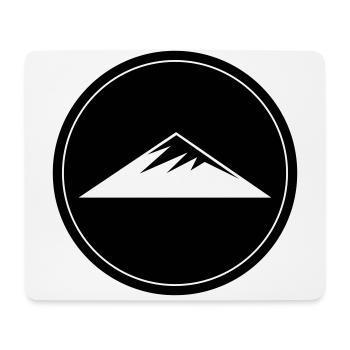 Berge Symbol Kreis - Mousepad (Querformat) - Weiß - Vorne
