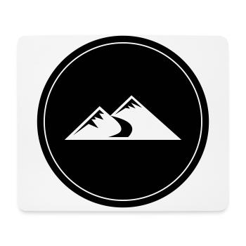 Mountains Icon Circle - Mouse Pad (horizontal) - white - Front