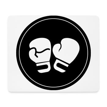 Symbole des gants de boxe - Tapis de souris (format paysage) - blanc - Devant