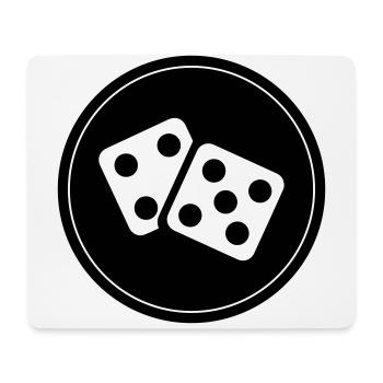 Cercle du casino Dice - Tapis de souris (format paysage) - blanc - Devant