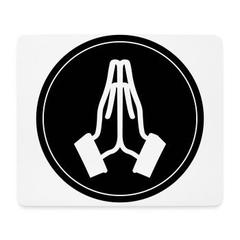 Beten Hände Kreis - Mousepad (Querformat) - Weiß - Vorne