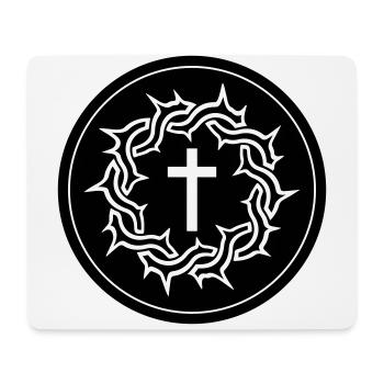 Dornenkrone Jesus icon - Mousepad (Querformat) - Weiß - Vorne