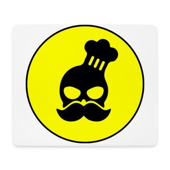 Cook skull icon - Mouse Pad (horizontal) - white - Front