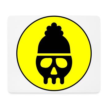 Skull head icon - Mouse Pad (horizontal) - white - Front