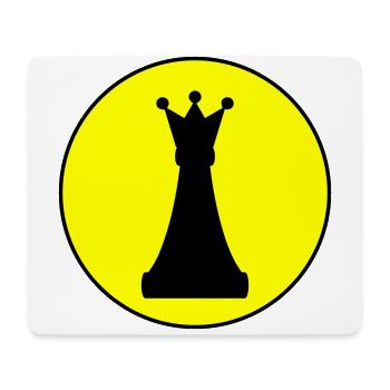 Chess piece queen - Mouse Pad (horizontal) - white - Front
