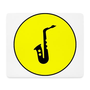 Trumpet symbol - Mouse Pad (horizontal) - white - Front