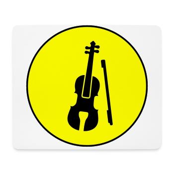 Violin icon icon - Mouse Pad (horizontal) - white - Front