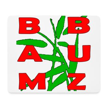 Bambuz merch - Mousepad (Querformat) - Weiß - Vorne