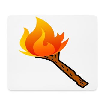 Stock Emote - Mousepad (Querformat) - Weiß - Vorne