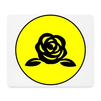 Symbole de la rose - Tapis de souris (format paysage) - blanc - Devant