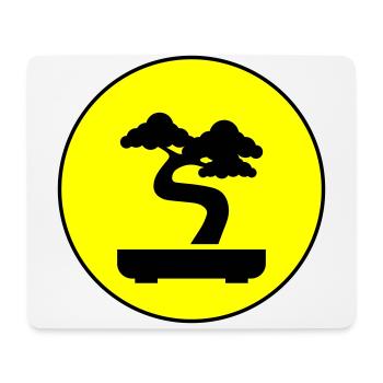 Bonsai icon Symbol - Mousepad (Querformat) - Weiß - Vorne