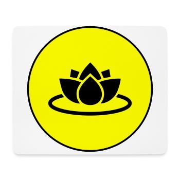 Water Rose Icon Icon - Mouse Pad (horizontal) - white - Front