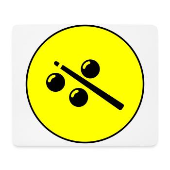 Billiards symbol icon - Mouse Pad (horizontal) - white - Front