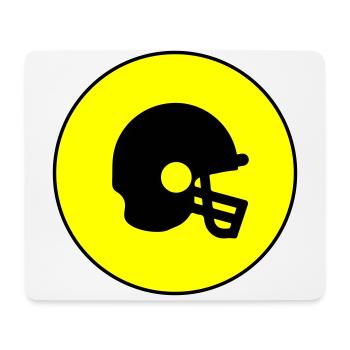 Icône Casque de football - Tapis de souris (format paysage) - blanc - Devant