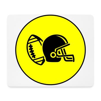 Football Helmet - Mouse Pad (horizontal) - white - Front