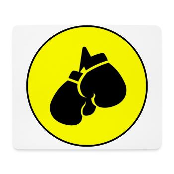 Symbole des gants de boxe - Tapis de souris (format paysage) - blanc - Devant