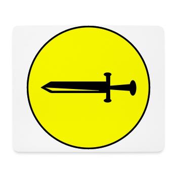 Sword Icon Icon - Mouse Pad (horizontal) - white - Front