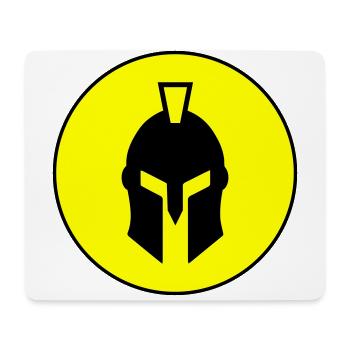 Spartaner Helm - Mousepad (Querformat) - Weiß - Vorne