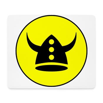 Viking Helmet - Mouse Pad (horizontal) - white - Front