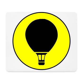 Hot air balloon icon - Mouse Pad (horizontal) - white - Front