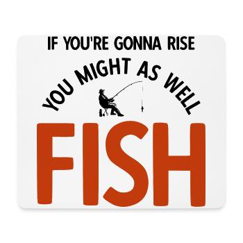 Angler Spruch zum Angeln Angel - Mousepad (Querformat) - Weiß - Vorne