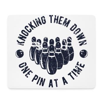 Bowling - Mousepad (Querformat) - Weiß - Vorne