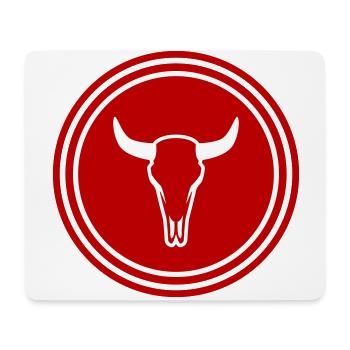 Cow Bull Skull - Mouse Pad (horizontal) - white - Front