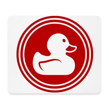Duck Icon - Mouse Pad (horizontal) - white - Front