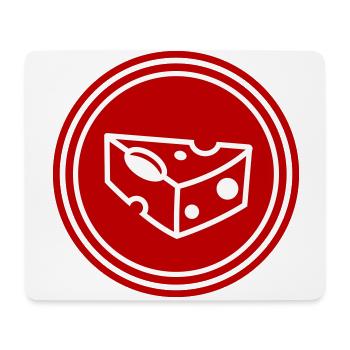 Cheese icon - Mouse Pad (horizontal) - white - Front