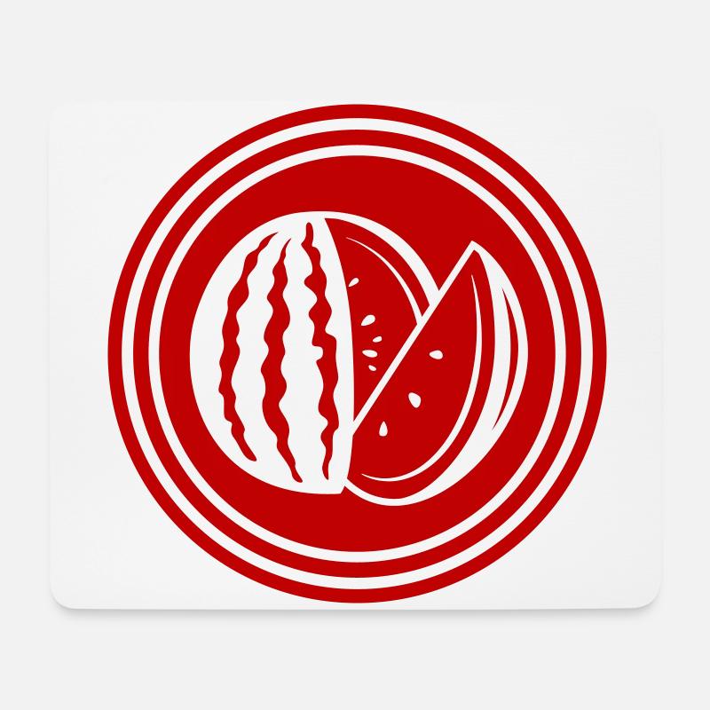 Melone Frucht - Mousepad (Querformat) - Weiß