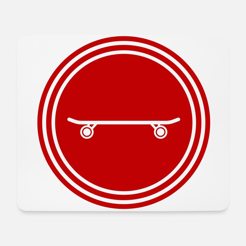Skateboard skater - Mousepad (Querformat) - Weiß