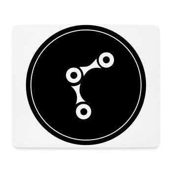 Fahrrad Radfahren Kette - Mousepad (Querformat) - Weiß - Vorne