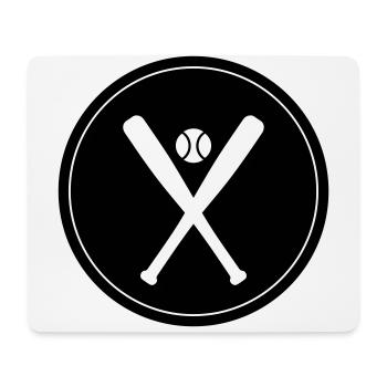 Baseball icon - Mouse Pad (horizontal) - white - Front