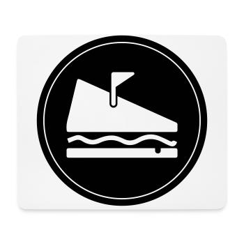 Sandwich Food - Tapis de souris (format paysage) - blanc - Devant