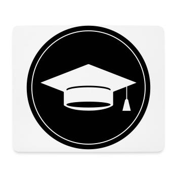 Student Abschluss - Mousepad (Querformat) - Weiß - Vorne