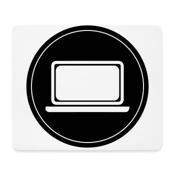 Laptop Pc Büro - Mousepad (Querformat) - Weiß - Vorne