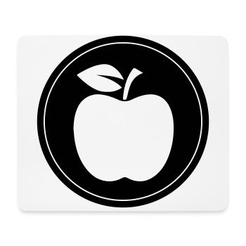 Symbole Apple - Tapis de souris (format paysage) - blanc - Devant
