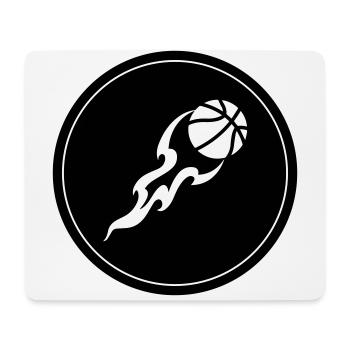 Basketball flame - Mouse Pad (horizontal) - white - Front